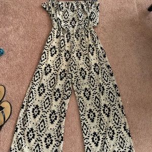 Wide leg Printed Jumper